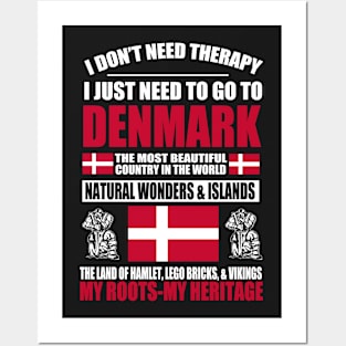 danish - DENMARK THERAPY Posters and Art